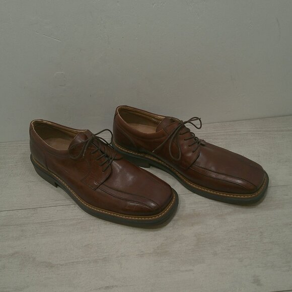 Sketchers Casual Style Brown Leather Lace up Loafer Shoe Made in Italy Size 12 - Picture 10 of 14